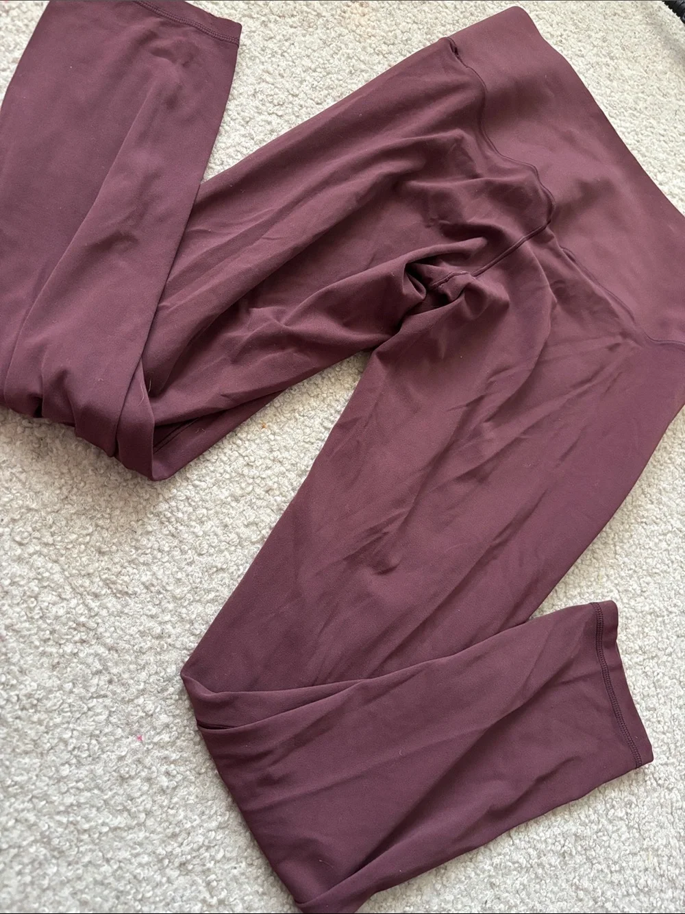 aerie OFFLINE Leggings in Deep Plum